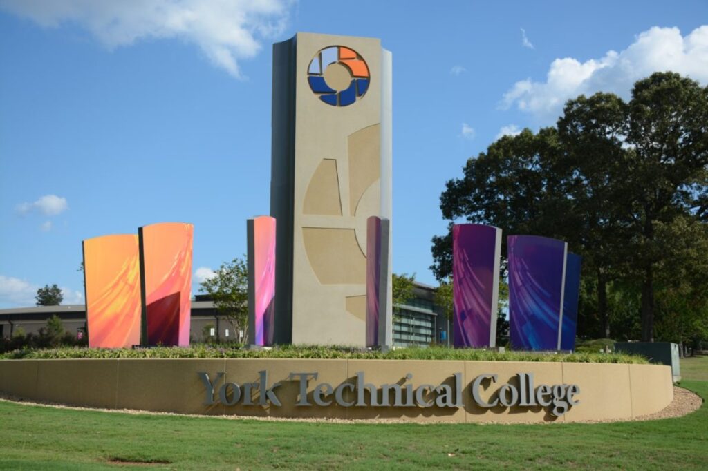 York Technical College sign