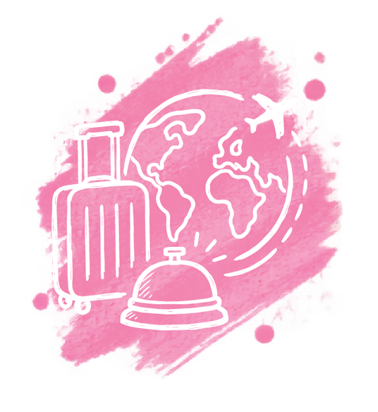 suitcase and globe