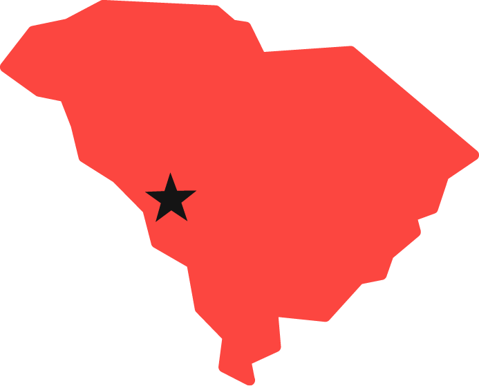 Aiken Technical College on map of South Carolina