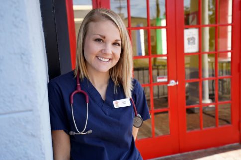 female nursing student